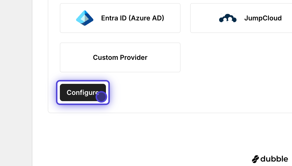 Click Configure to begin setting up the Google Workspace integration.